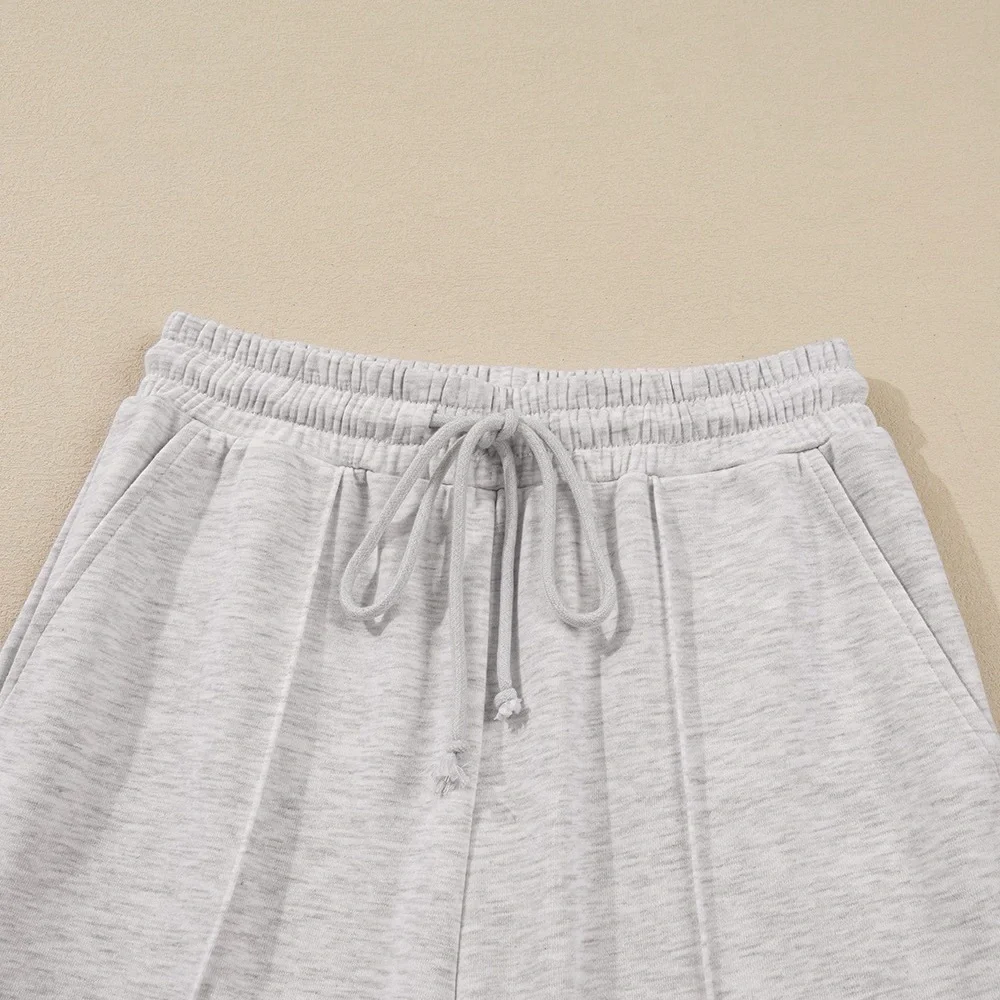 Trendy Boutique Light Gray Wide Leg Pants & Top Sm, Med, XL